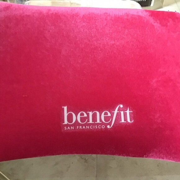 Benefit Zippered Pink/Yellow 'GIVE A GLAM' Cosmetics Bag. Recycled mater… - Picture 3 of 7